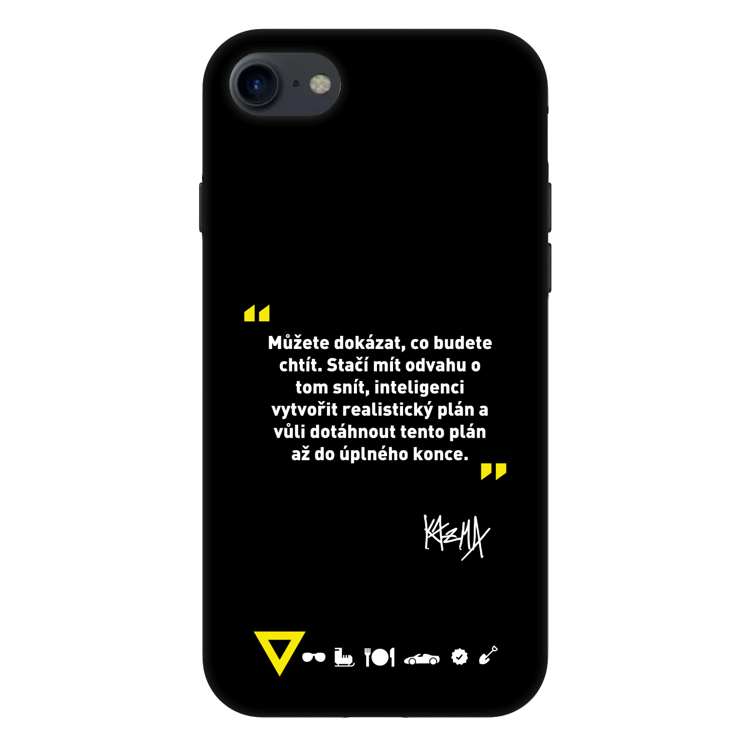 Picasee Fashion Case pro Apple iPhone SE 2020 - Kazma - MŮŽETE DOKÁZAT, CO BUDETE CHTÍT