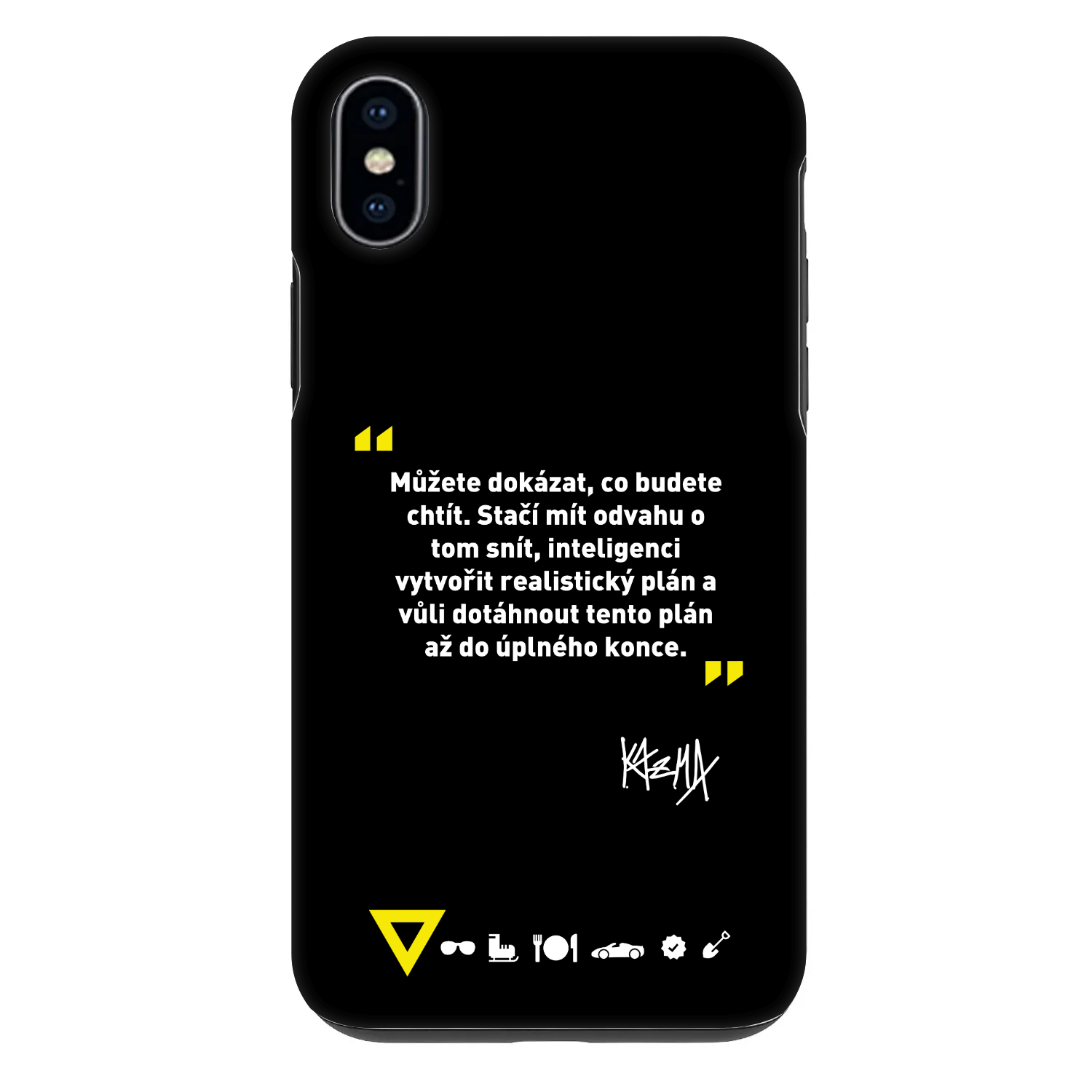 Picasee Fashion Case pro Apple iPhone XS Max - Kazma - MŮŽETE DOKÁZAT, CO BUDETE CHTÍT