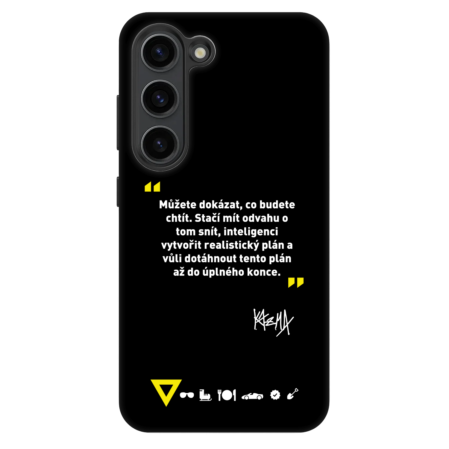 Picasee Fashion Case pro Samsung Galaxy S23 5G - Kazma - MŮŽETE DOKÁZAT, CO BUDETE CHTÍT