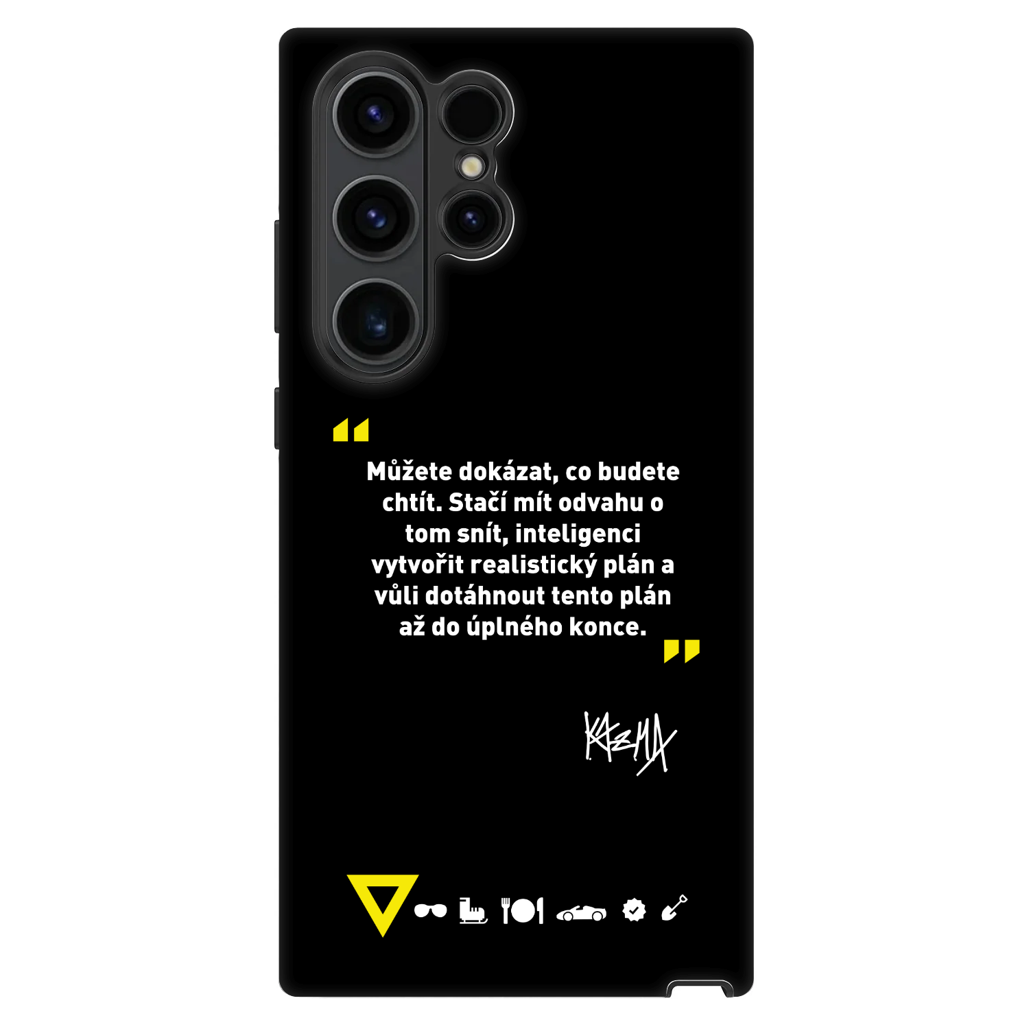 Picasee Fashion Case pro Samsung Galaxy S22 Ultra 5G - Kazma - MŮŽETE DOKÁZAT, CO BUDETE CHTÍT