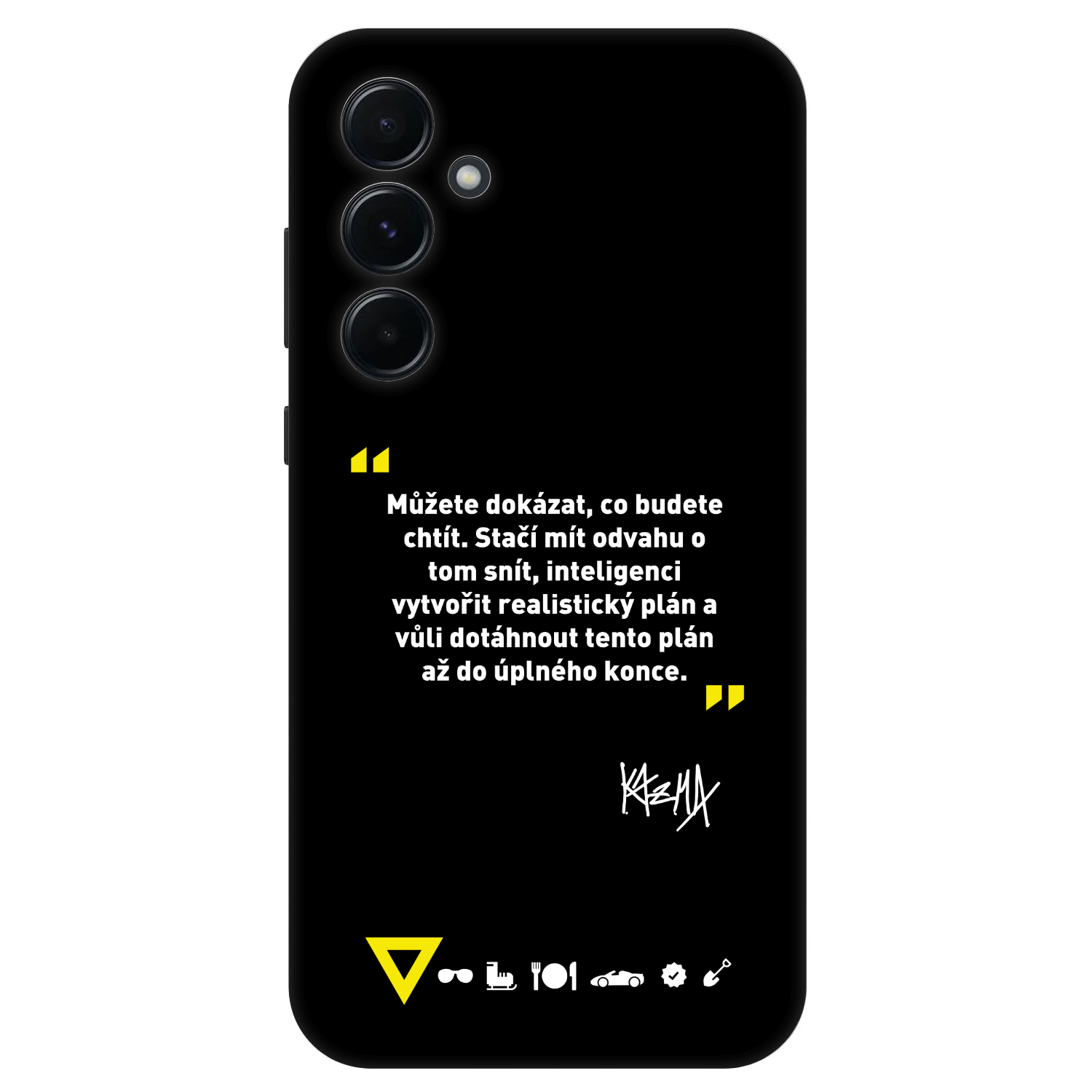 Picasee Fashion Case pro Samsung Galaxy A55 5G A556B - Kazma - MŮŽETE DOKÁZAT, CO BUDETE CHTÍT