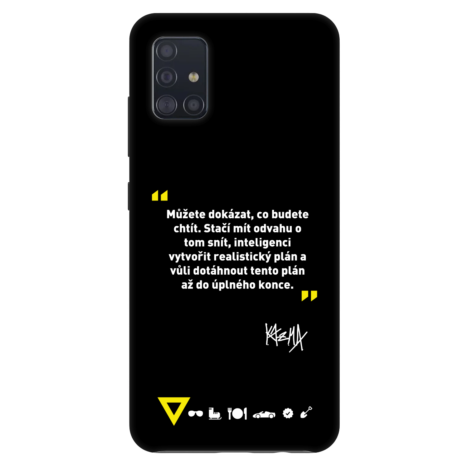 Picasee Fashion Case pro Samsung Galaxy A51 A515F - Kazma - MŮŽETE DOKÁZAT, CO BUDETE CHTÍT