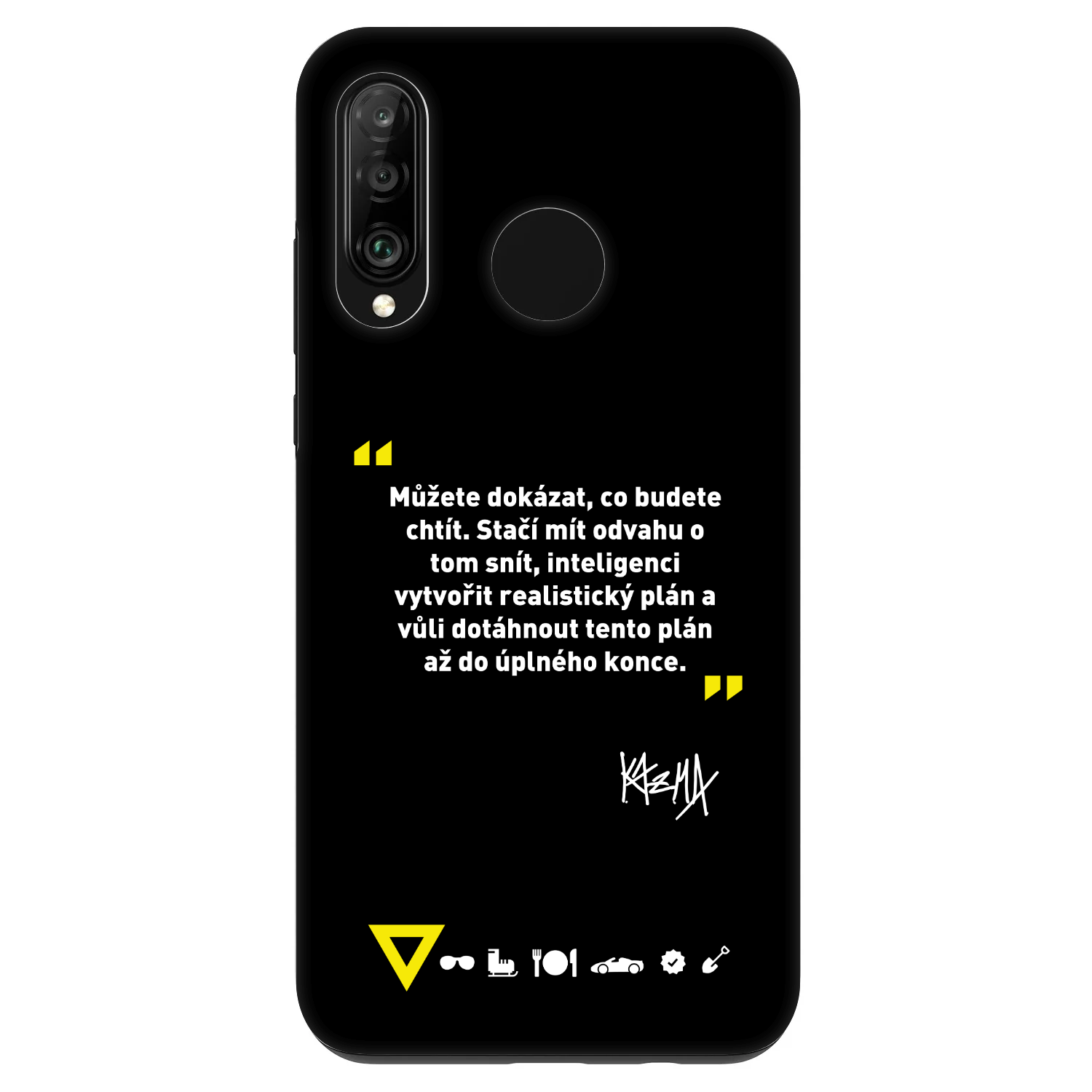Picasee Fashion Case pro Huawei P30 Lite - Kazma - MŮŽETE DOKÁZAT, CO BUDETE CHTÍT