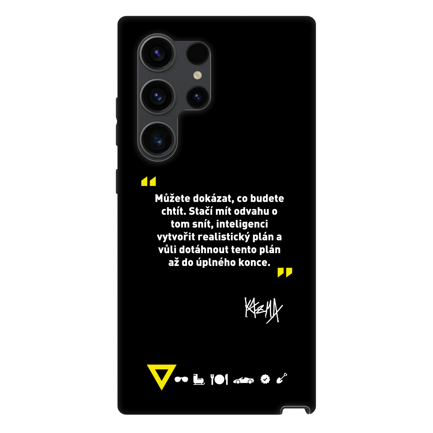 Picasee Fashion Case PowerShare pro Samsung Galaxy S24 Ultra S928B 5G - Kazma - MŮŽETE DOKÁZAT, CO BUDETE CHTÍT