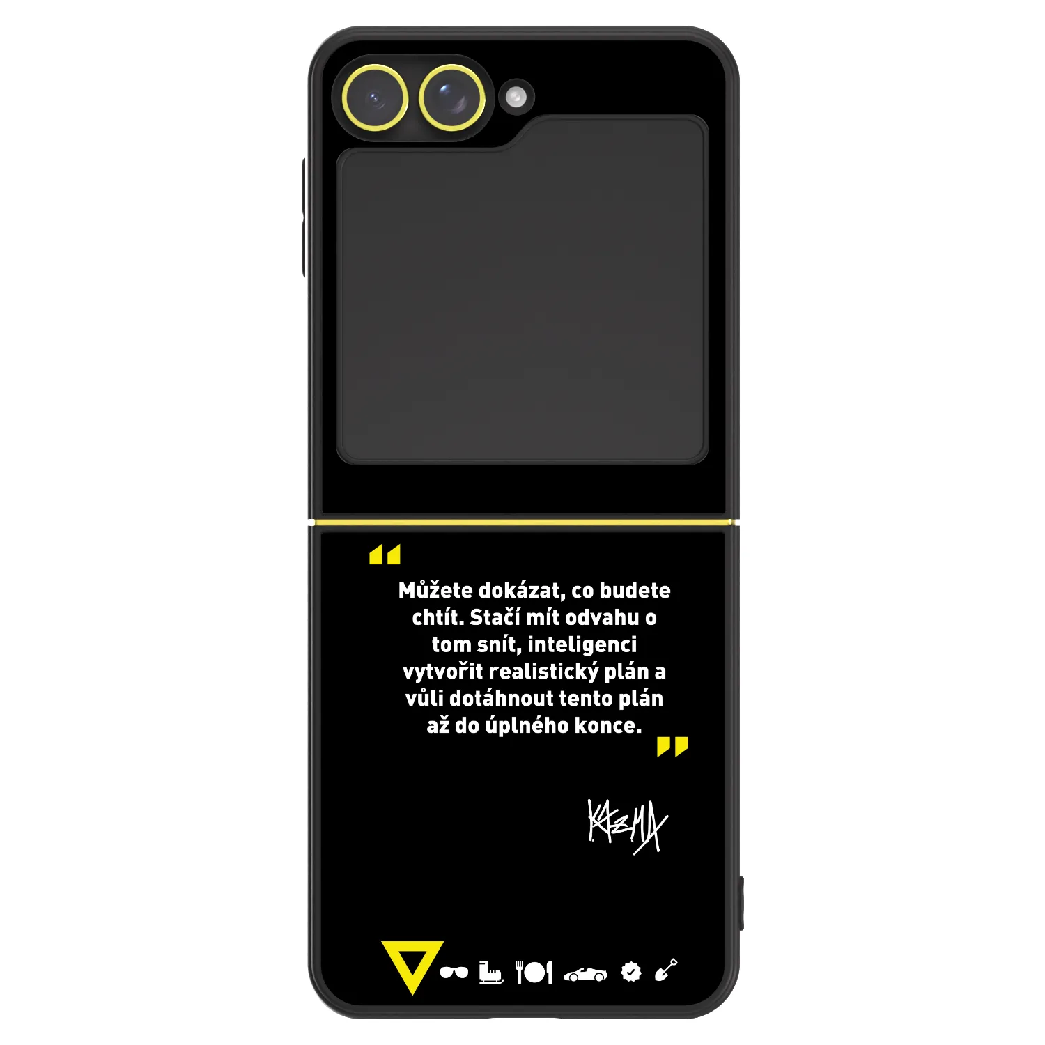 Picasee ULTIMATE CASE pro Samsung Galaxy Z Flip7 FE 5G - Kazma - MŮŽETE DOKÁZAT, CO BUDETE CHTÍT