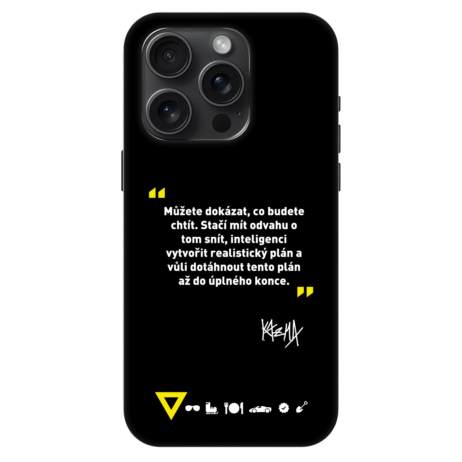 Picasee Fashion Case MagSafe Apple iPhone 15 Pro - Kazma - MŮŽETE DOKÁZAT, CO BUDETE CHTÍT