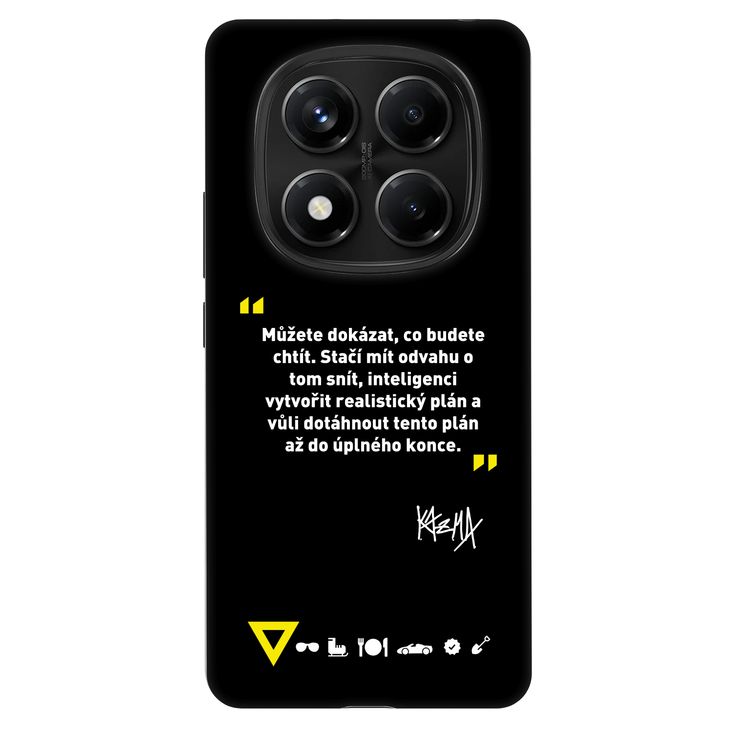 Picasee Fashion Case pro Xiaomi Redmi Note 14 Pro 4G - Kazma - MŮŽETE DOKÁZAT, CO BUDETE CHTÍT
