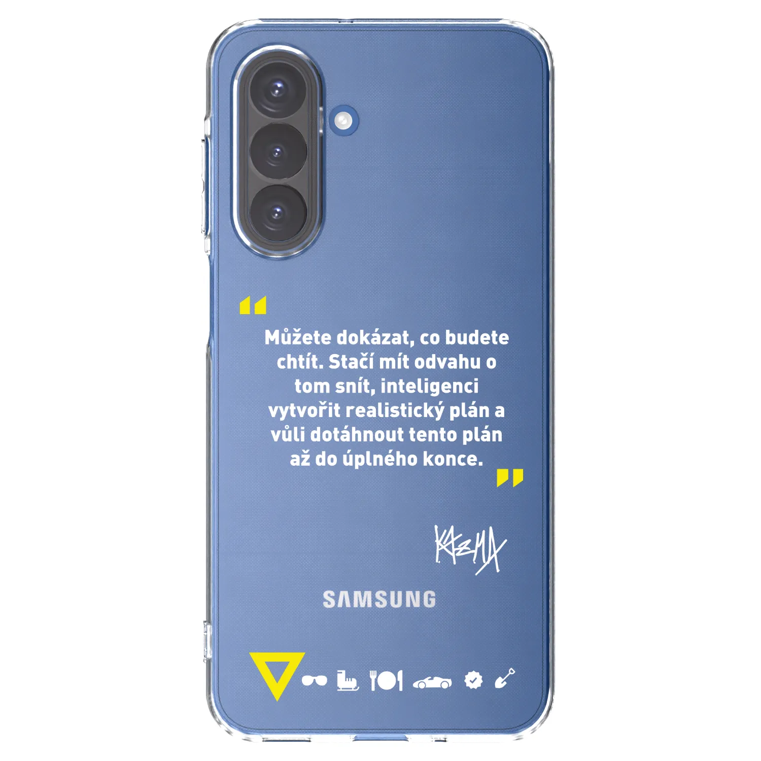 Picasee silikonový průhledný obal pro Samsung Galaxy A17 5G - Kazma - MŮŽETE DOKÁZAT, CO BUDETE CHTÍT