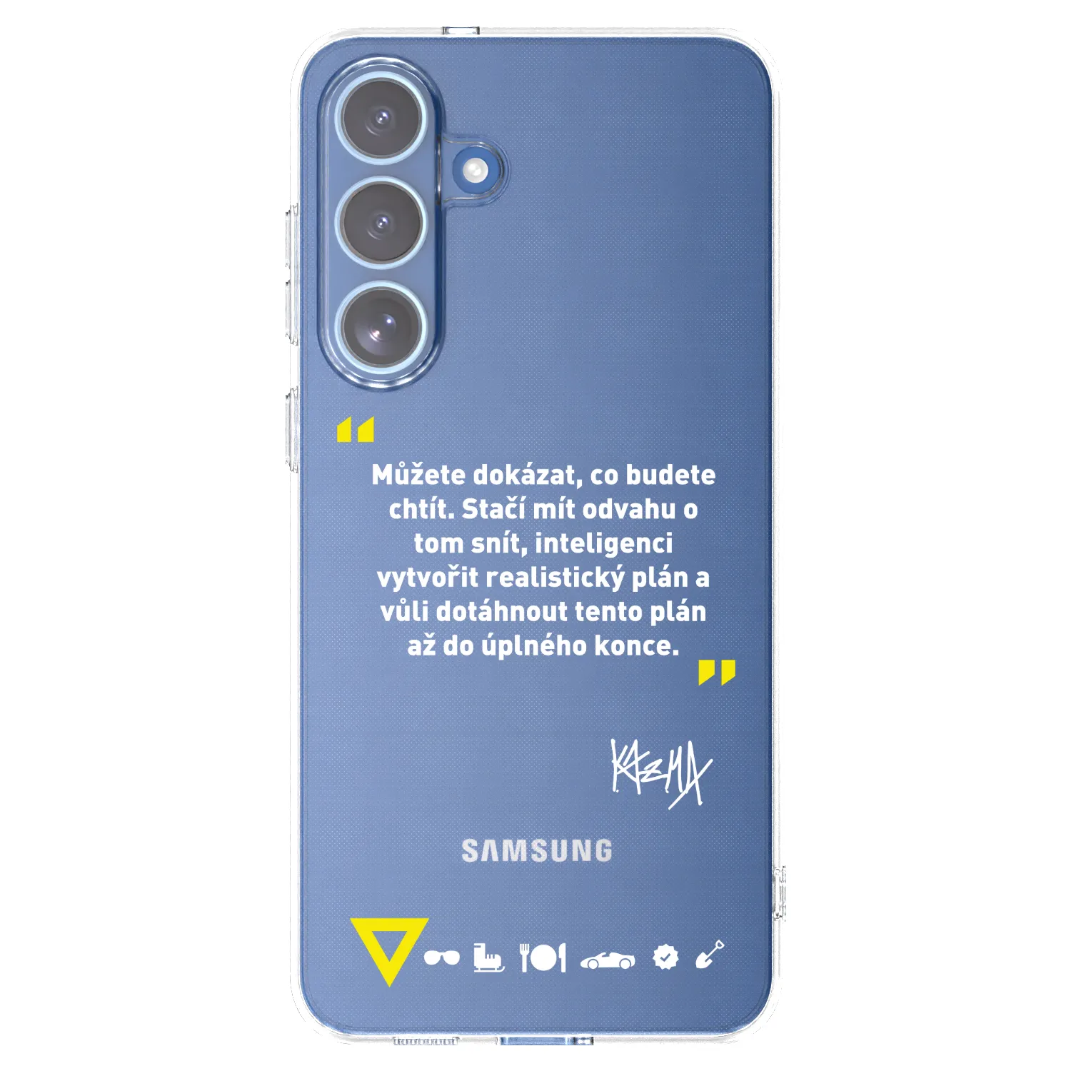 Picasee silikonový průhledný obal pro Samsung Galaxy S25 FE 5G - Kazma - MŮŽETE DOKÁZAT, CO BUDETE CHTÍT