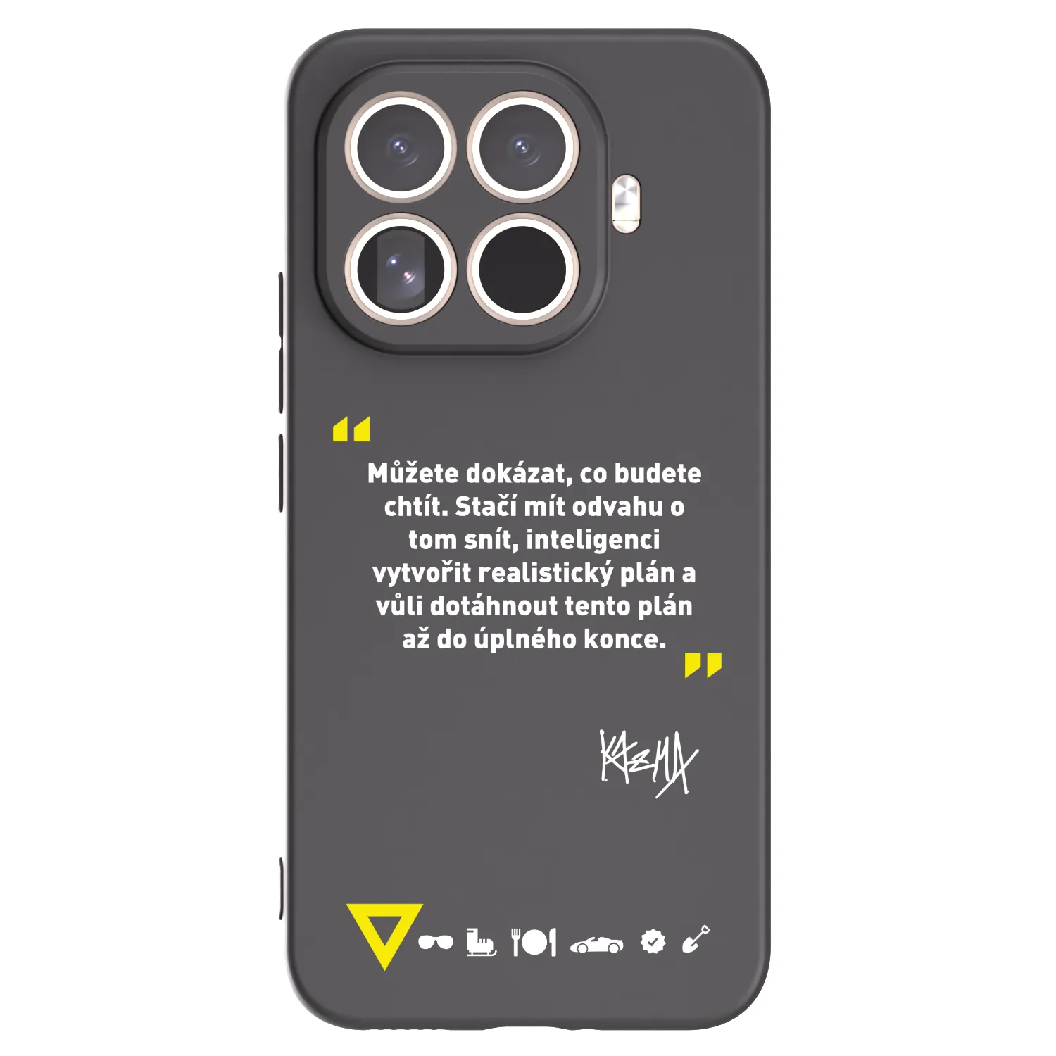 Picasee silikonový černý obal pro Xiaomi 15T Pro - Kazma - MŮŽETE DOKÁZAT, CO BUDETE CHTÍT