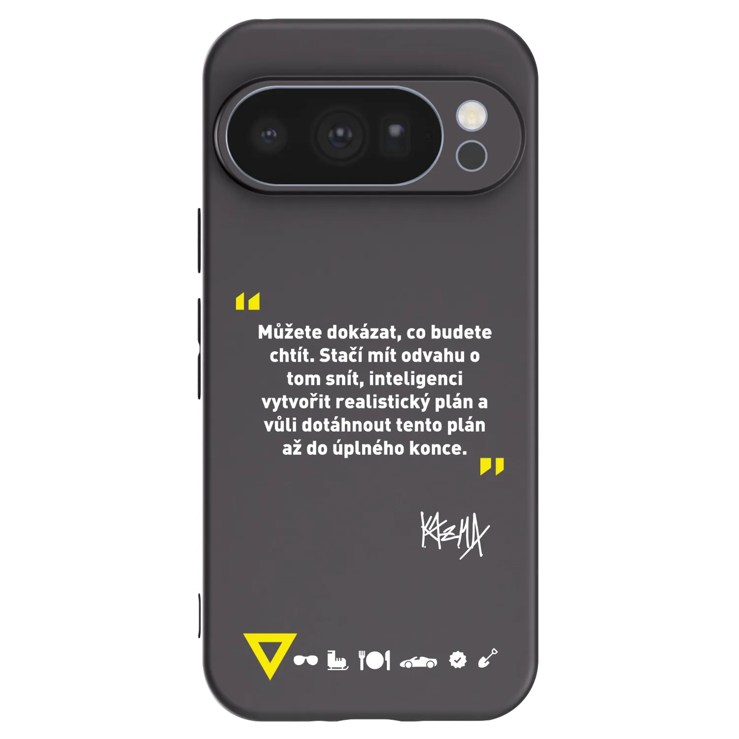 Picasee silikonový černý obal pro Google Pixel 10 Pro - Kazma - MŮŽETE DOKÁZAT, CO BUDETE CHTÍT