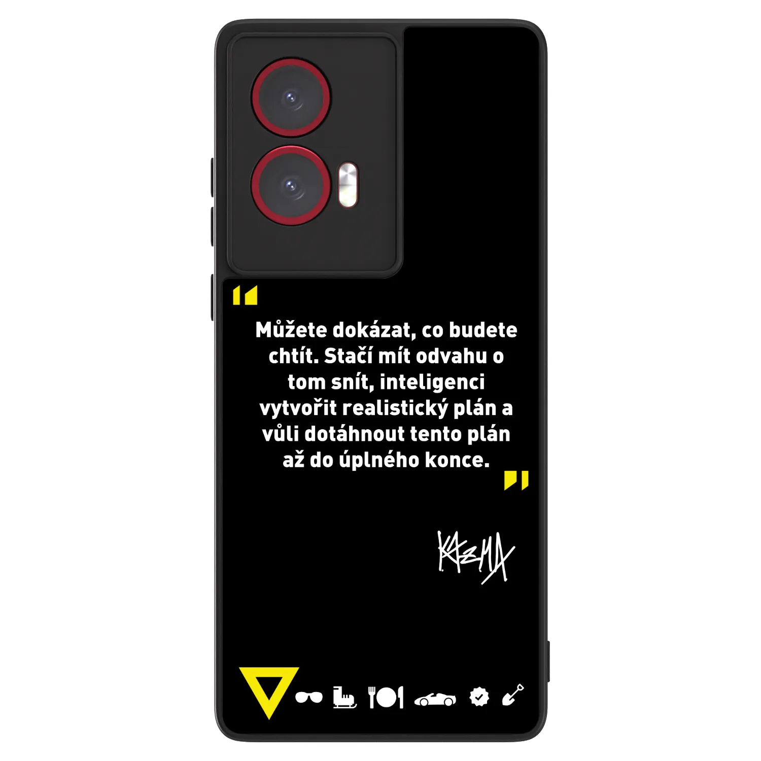 Picasee ULTIMATE CASE pro Motorola Edge 50 Fusion - Kazma - MŮŽETE DOKÁZAT, CO BUDETE CHTÍT