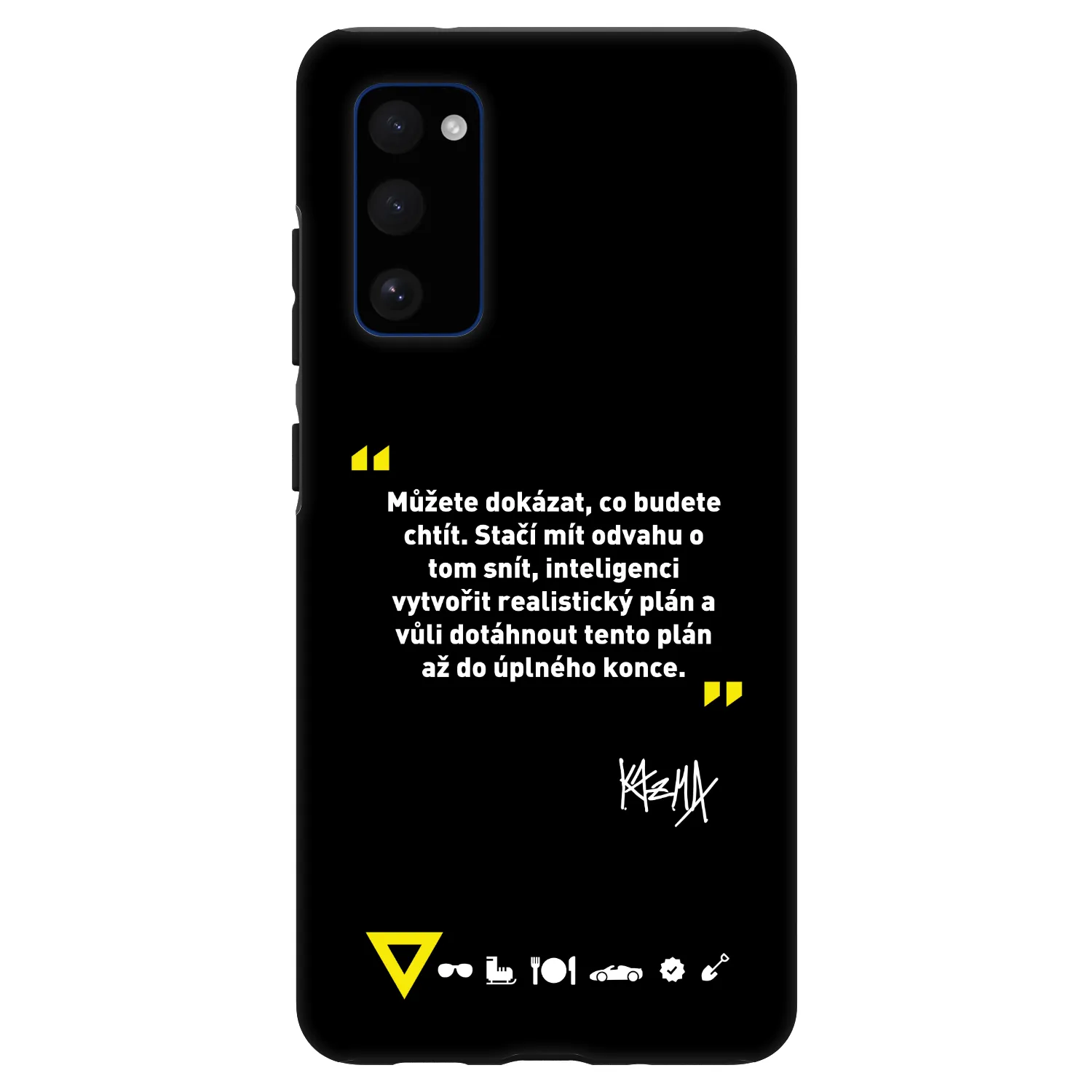 Picasee Fashion Case pro Samsung Galaxy S20 FE - Kazma - MŮŽETE DOKÁZAT, CO BUDETE CHTÍT
