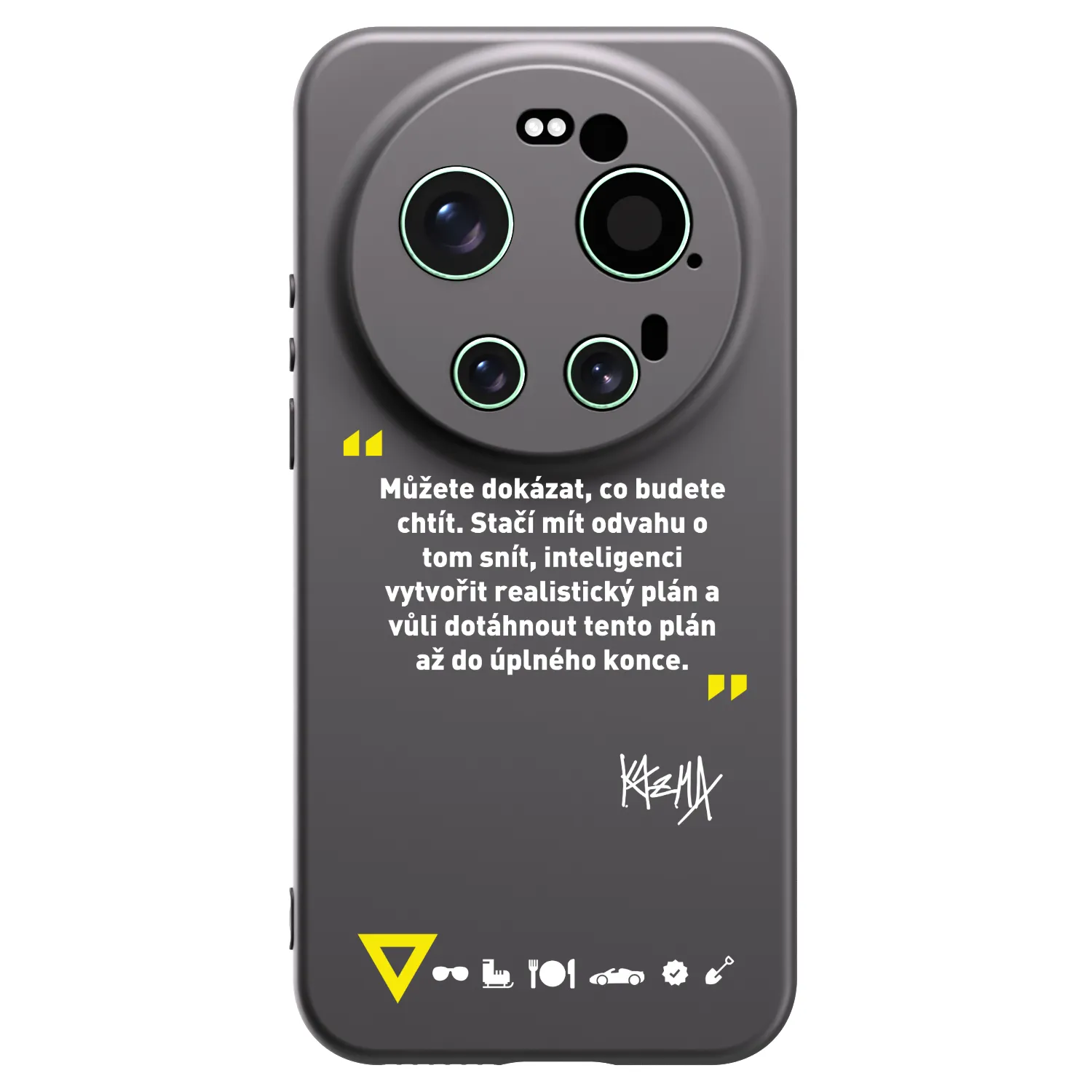 Picasee silikonový černý obal pro Xiaomi 17 Ultra - Kazma - MŮŽETE DOKÁZAT, CO BUDETE CHTÍT