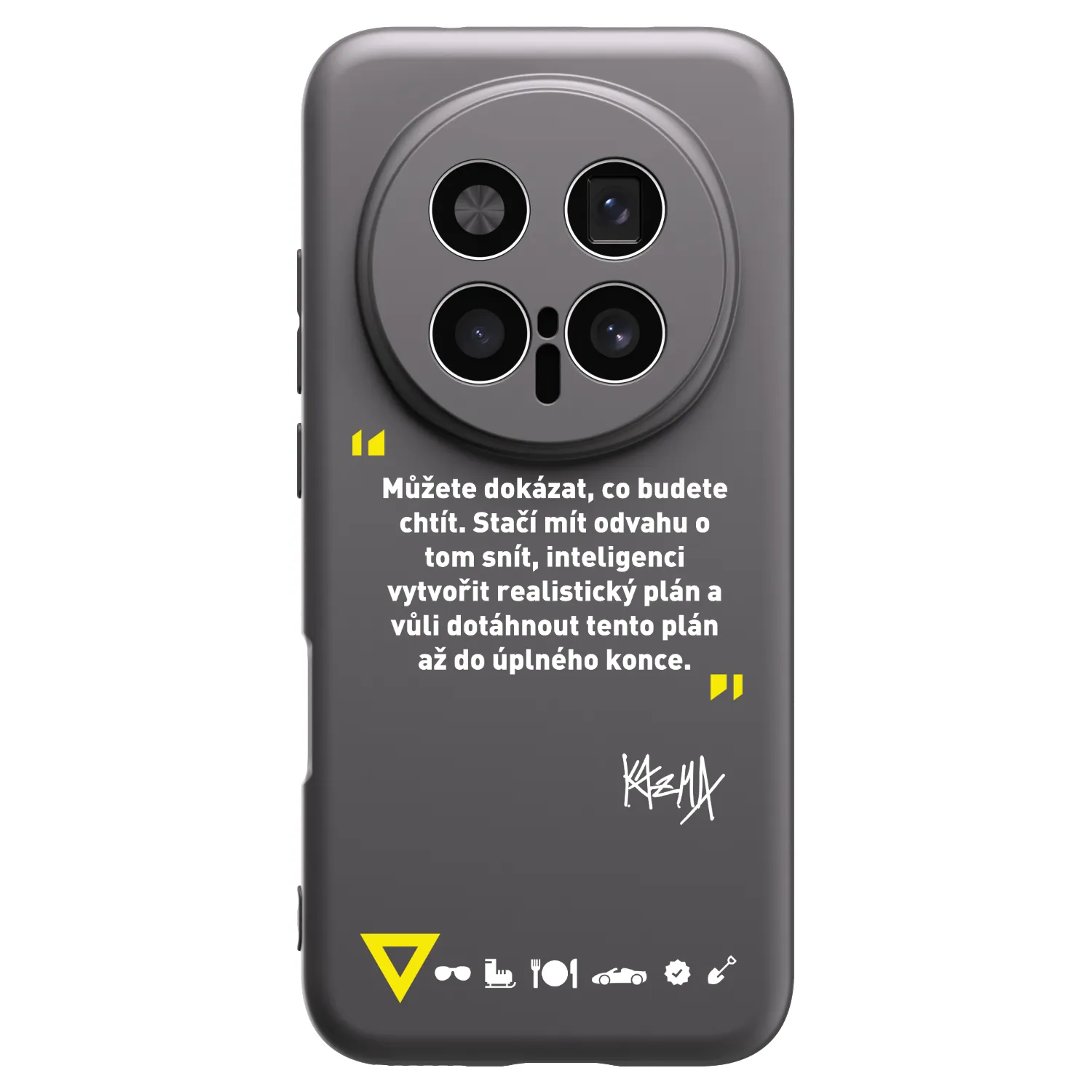 Picasee silikonový černý obal pro Honor Magic8 Pro 5G - Kazma - MŮŽETE DOKÁZAT, CO BUDETE CHTÍT