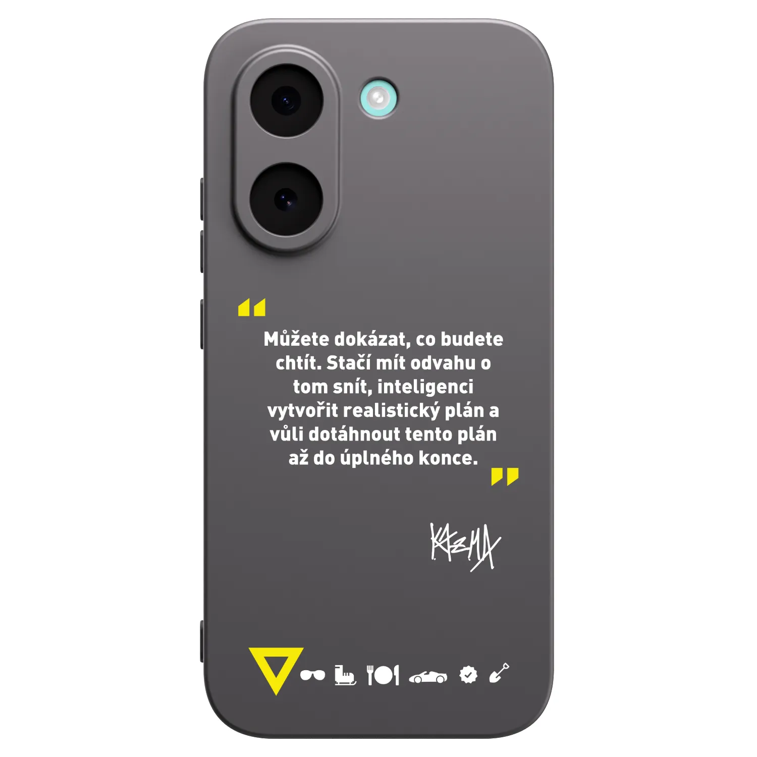 Picasee silikonový černý obal pro Xiaomi Poco X8 Pro - Kazma - MŮŽETE DOKÁZAT, CO BUDETE CHTÍT