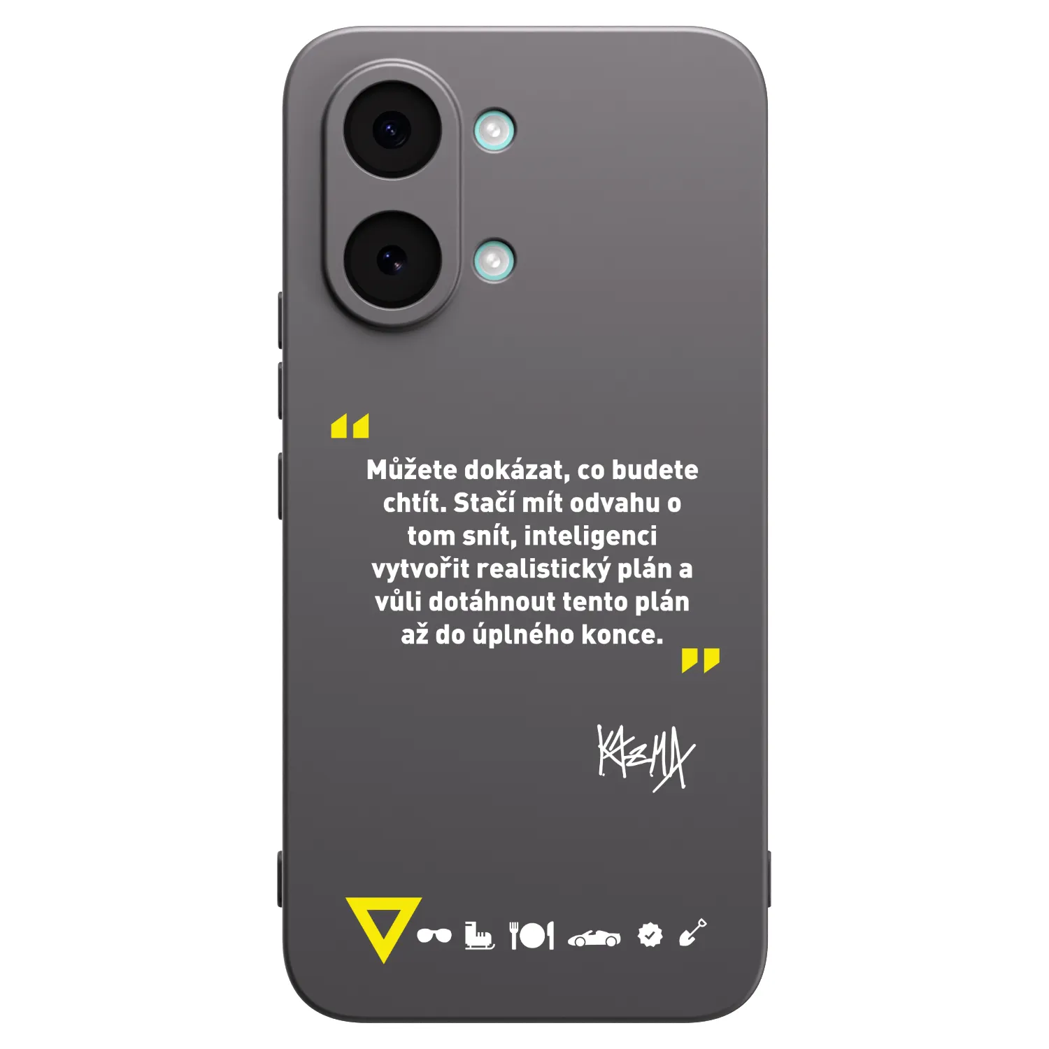 Picasee silikonový černý obal pro Xiaomi Poco X8 Pro Max - Kazma - MŮŽETE DOKÁZAT, CO BUDETE CHTÍT