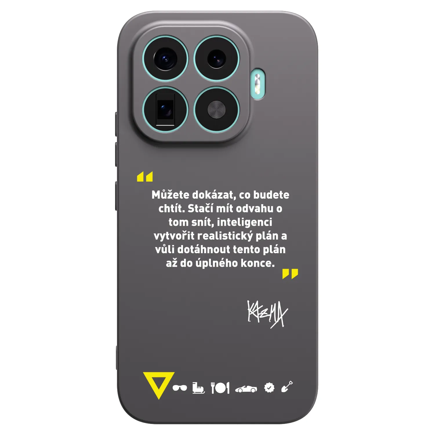 Picasee silikonový černý obal pro Xiaomi 17T - Kazma - MŮŽETE DOKÁZAT, CO BUDETE CHTÍT