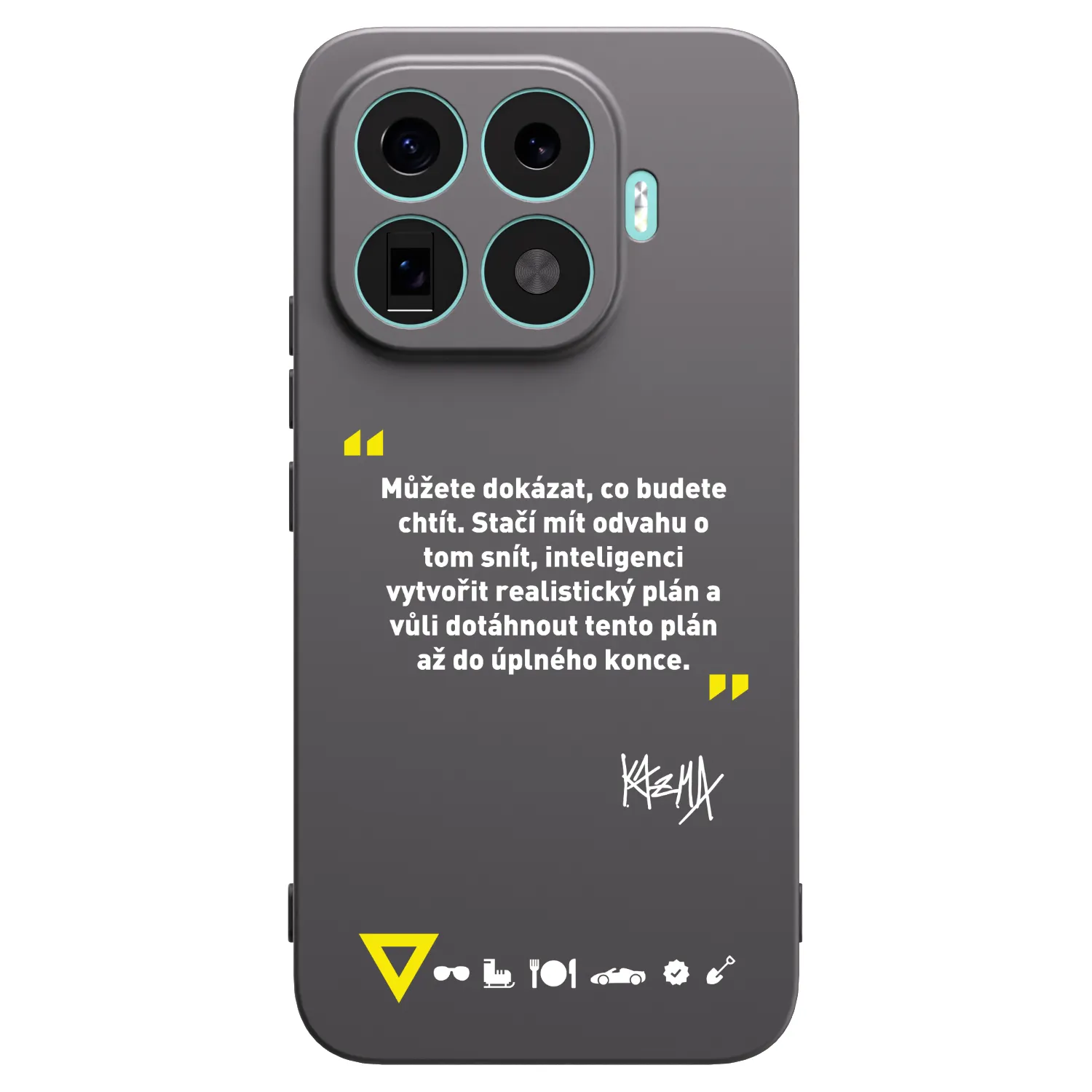 Picasee silikonový černý obal pro Xiaomi 17T Pro - Kazma - MŮŽETE DOKÁZAT, CO BUDETE CHTÍT