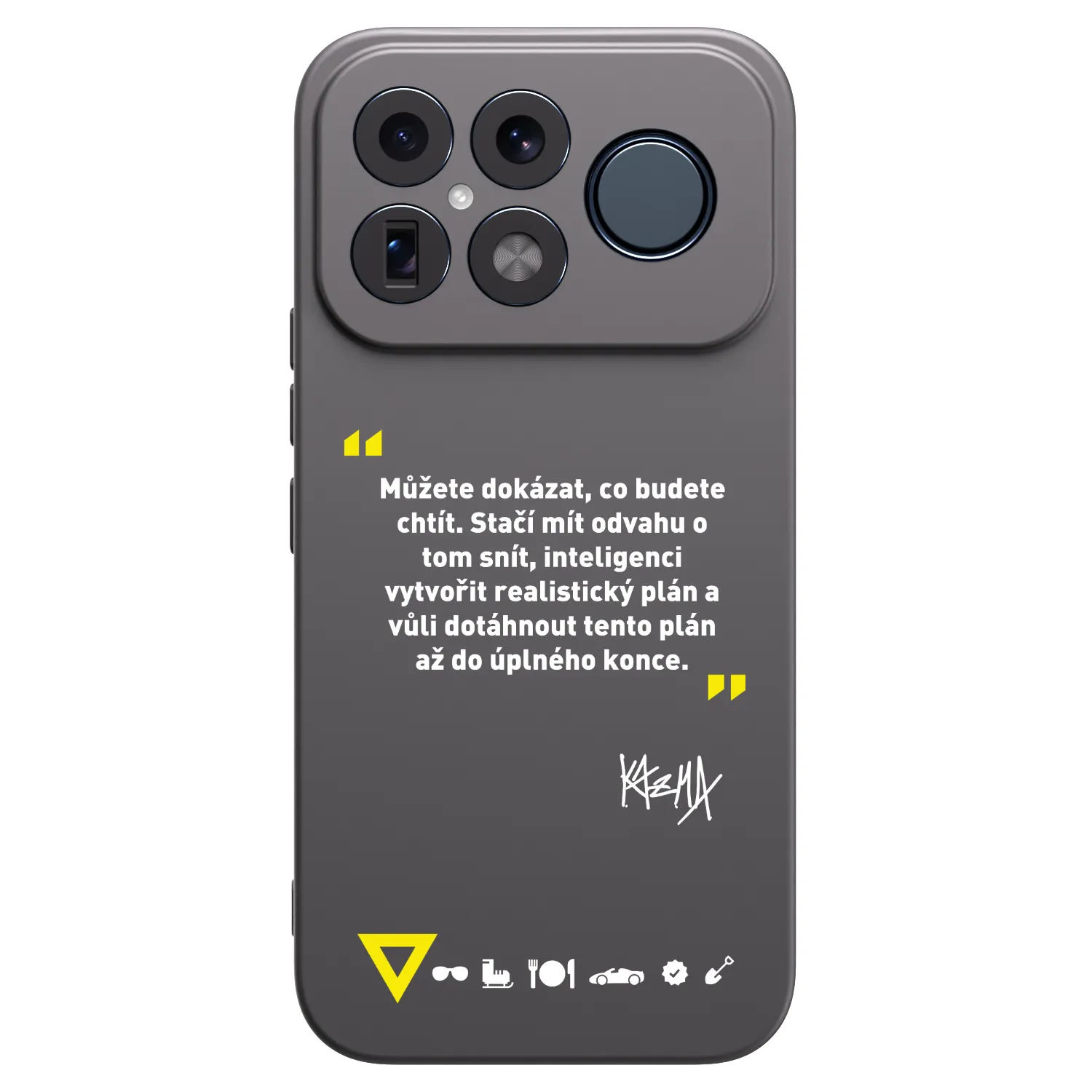 Picasee silikonový černý obal pro Xiaomi Poco F8 Ultra - Kazma - MŮŽETE DOKÁZAT, CO BUDETE CHTÍT
