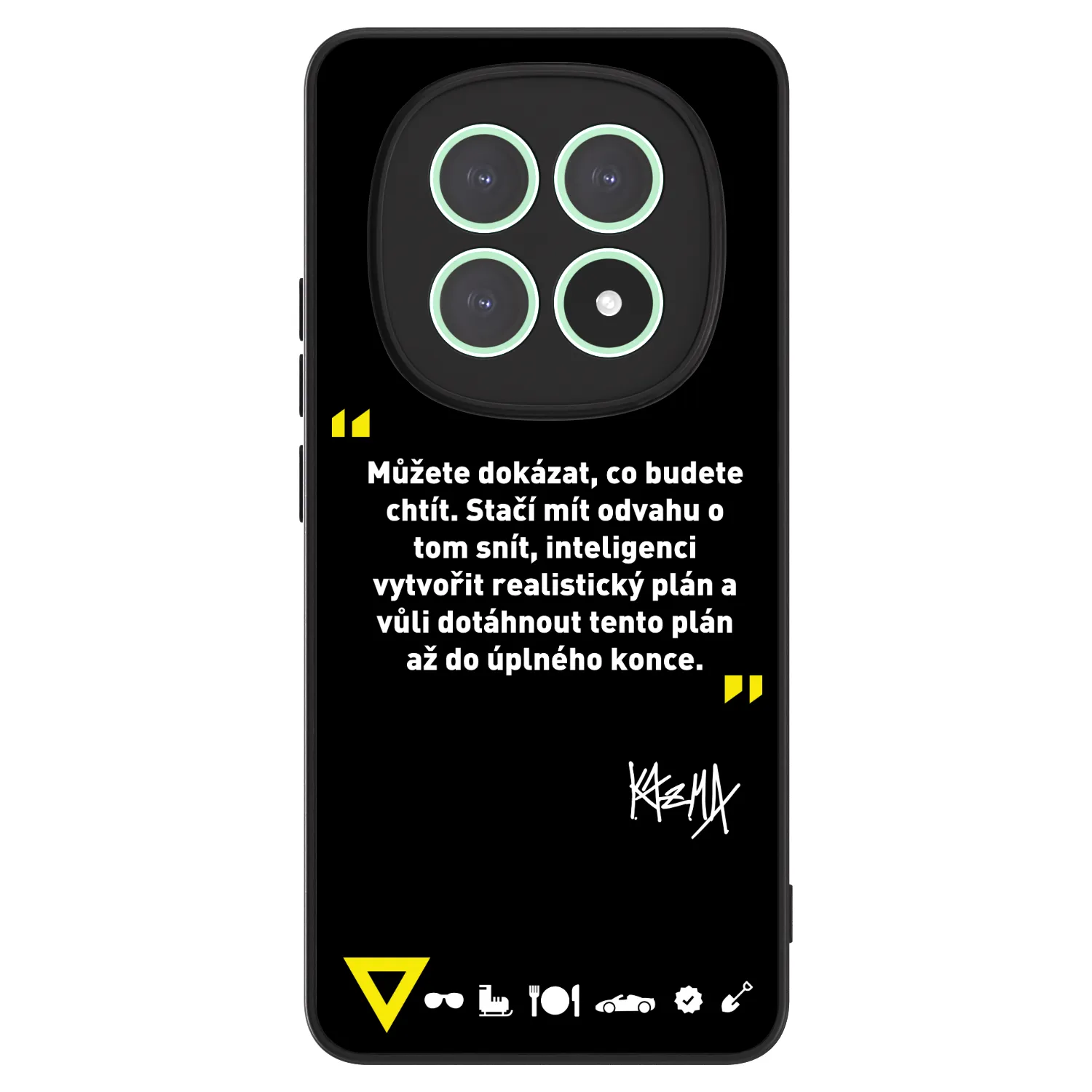 Picasee ULTIMATE CASE pro Xiaomi Redmi Note 15 5G - Kazma - MŮŽETE DOKÁZAT, CO BUDETE CHTÍT