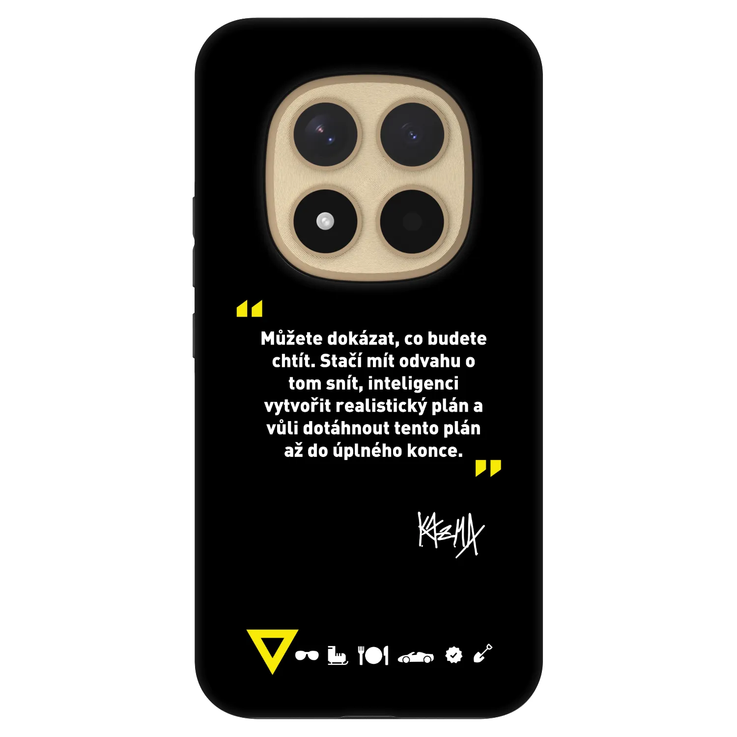 Picasee Fashion Case pro Xiaomi Redmi Note 15 Pro+ - Kazma - MŮŽETE DOKÁZAT, CO BUDETE CHTÍT