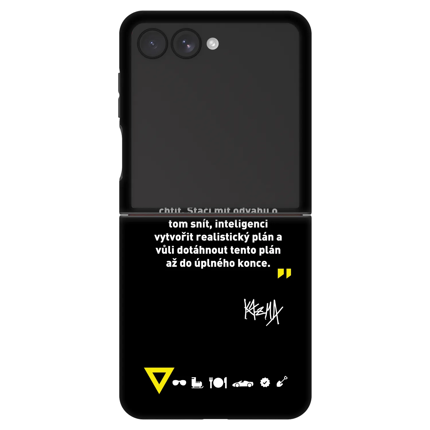 Picasee Fashion Case pro Samsung Galaxy Z Flip7 5G - Kazma - MŮŽETE DOKÁZAT, CO BUDETE CHTÍT