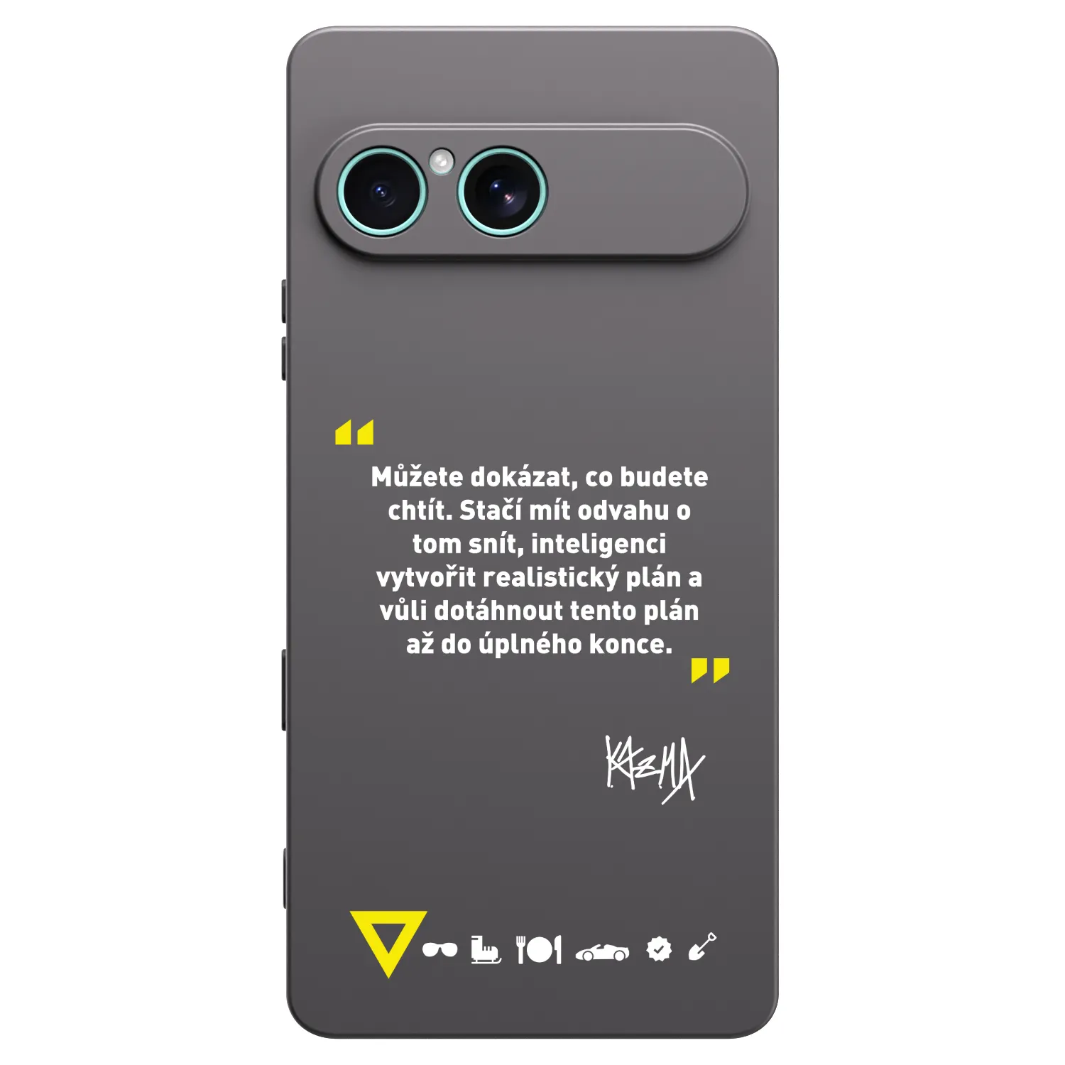 Picasee silikonový černý obal pro Sony Xperia 10 VII - Kazma - MŮŽETE DOKÁZAT, CO BUDETE CHTÍT