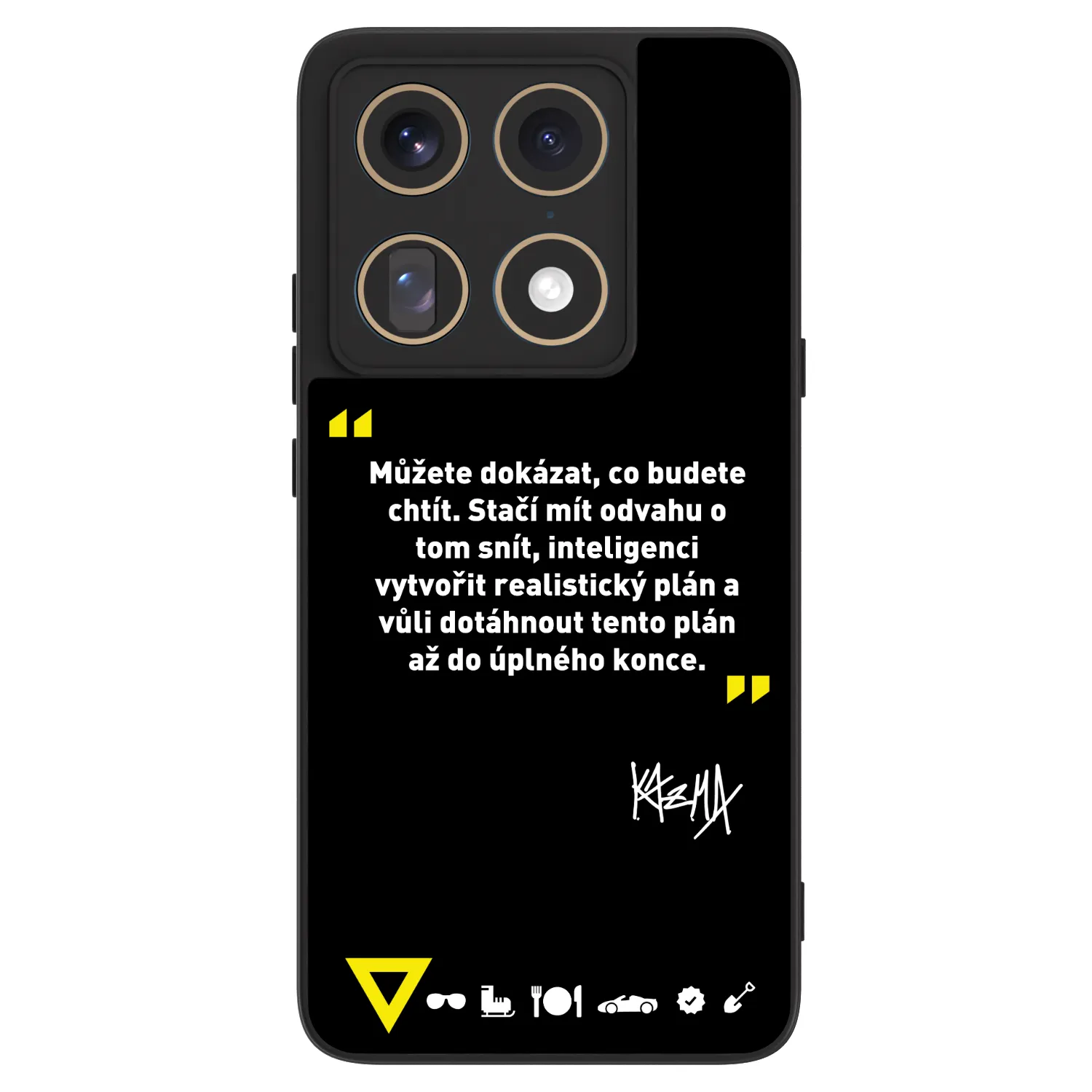 Picasee ULTIMATE CASE pro Motorola Signature - Kazma - MŮŽETE DOKÁZAT, CO BUDETE CHTÍT