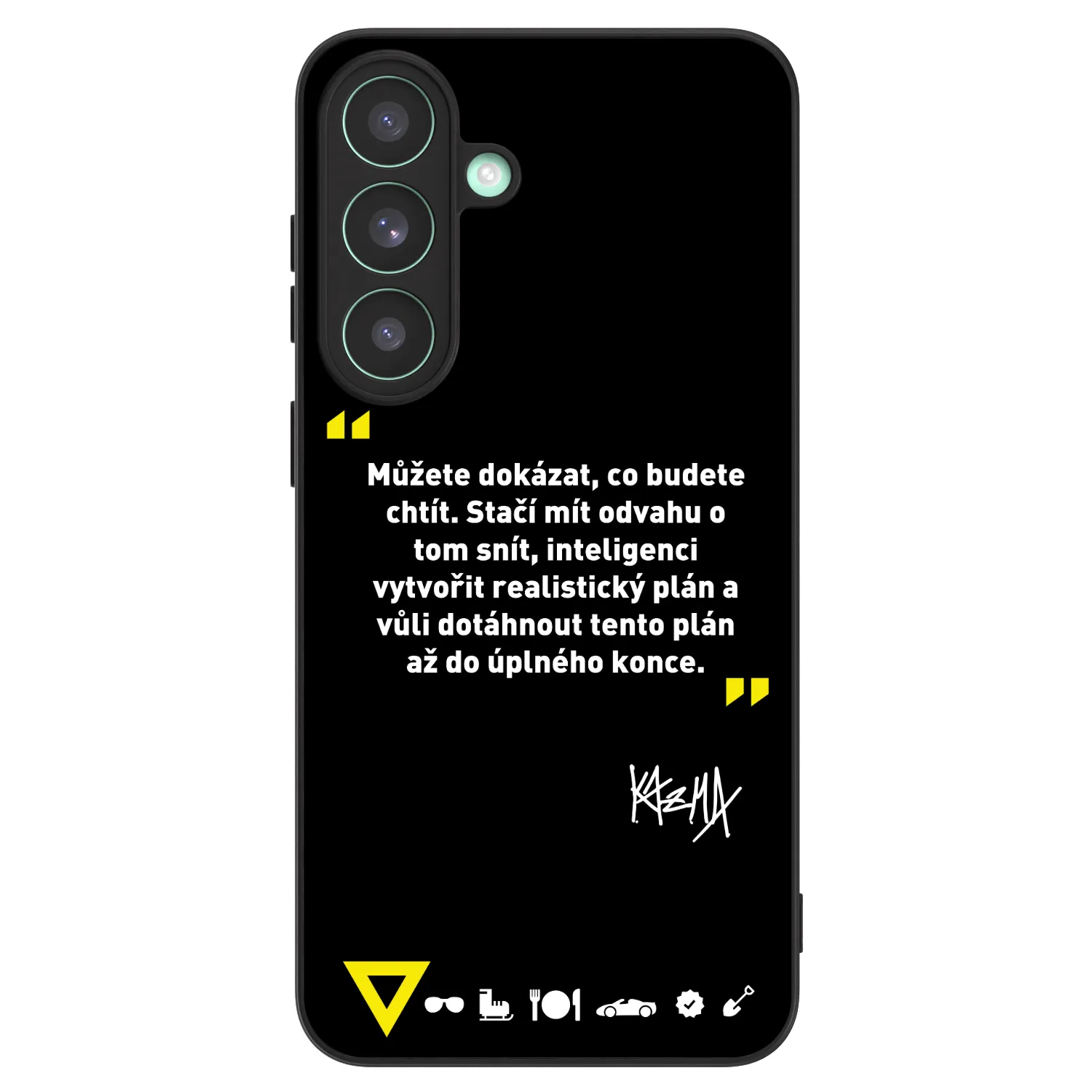 Picasee ULTIMATE CASE PowerShare pro Samsung Galaxy S26 FE - Kazma - MŮŽETE DOKÁZAT, CO BUDETE CHTÍT
