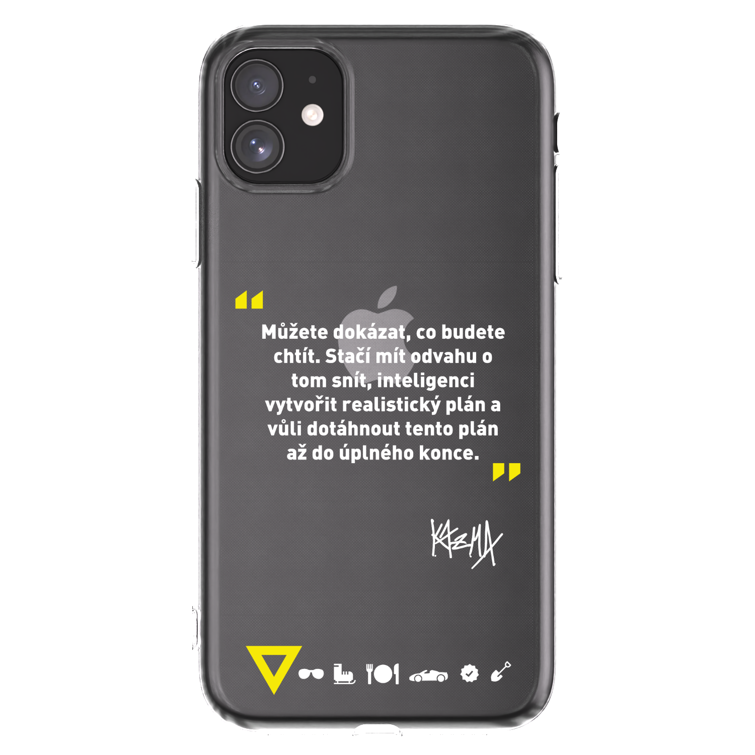 Picasee silikonový průhledný obal pro Apple iPhone 11 - Kazma - MŮŽETE DOKÁZAT, CO BUDETE CHTÍT