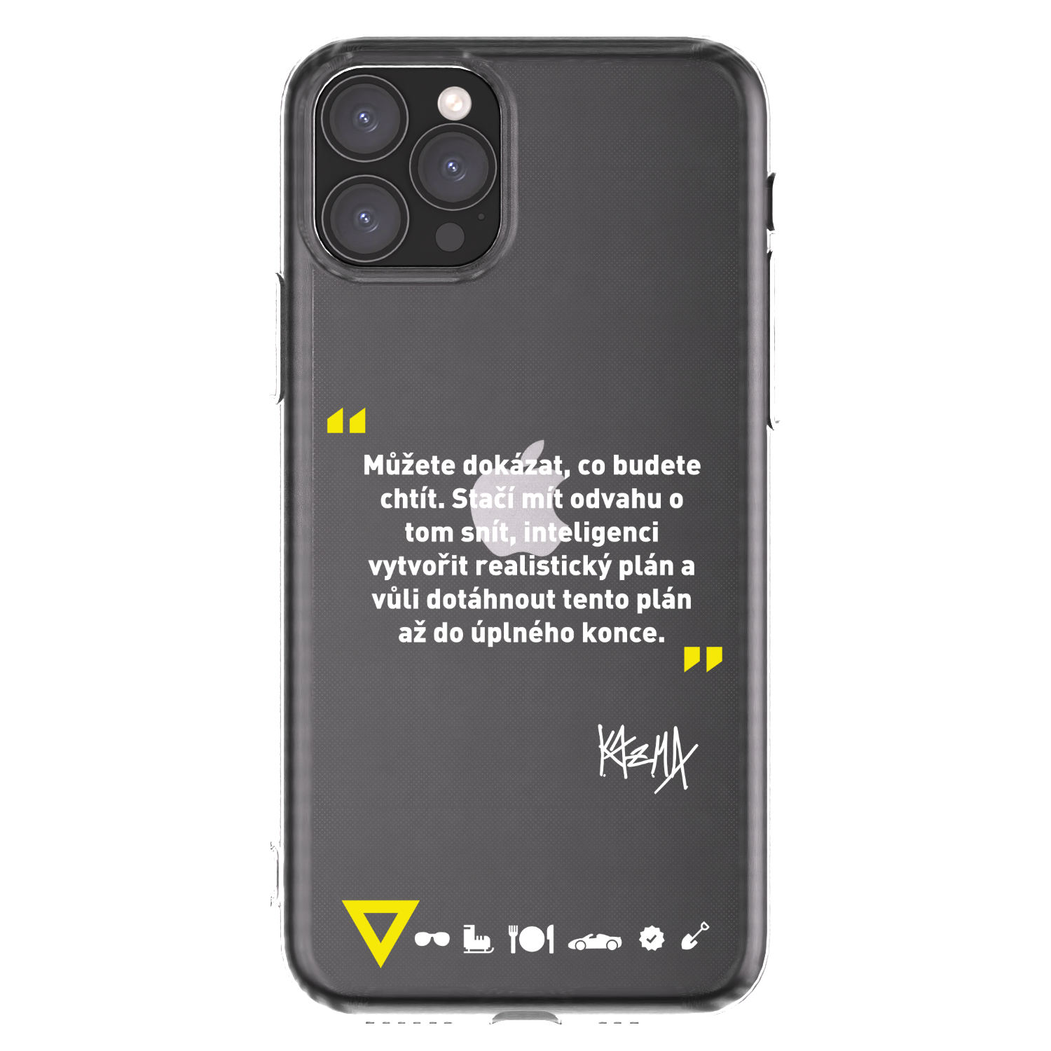 Picasee silikonový průhledný obal pro Apple iPhone 11 Pro - Kazma - MŮŽETE DOKÁZAT, CO BUDETE CHTÍT