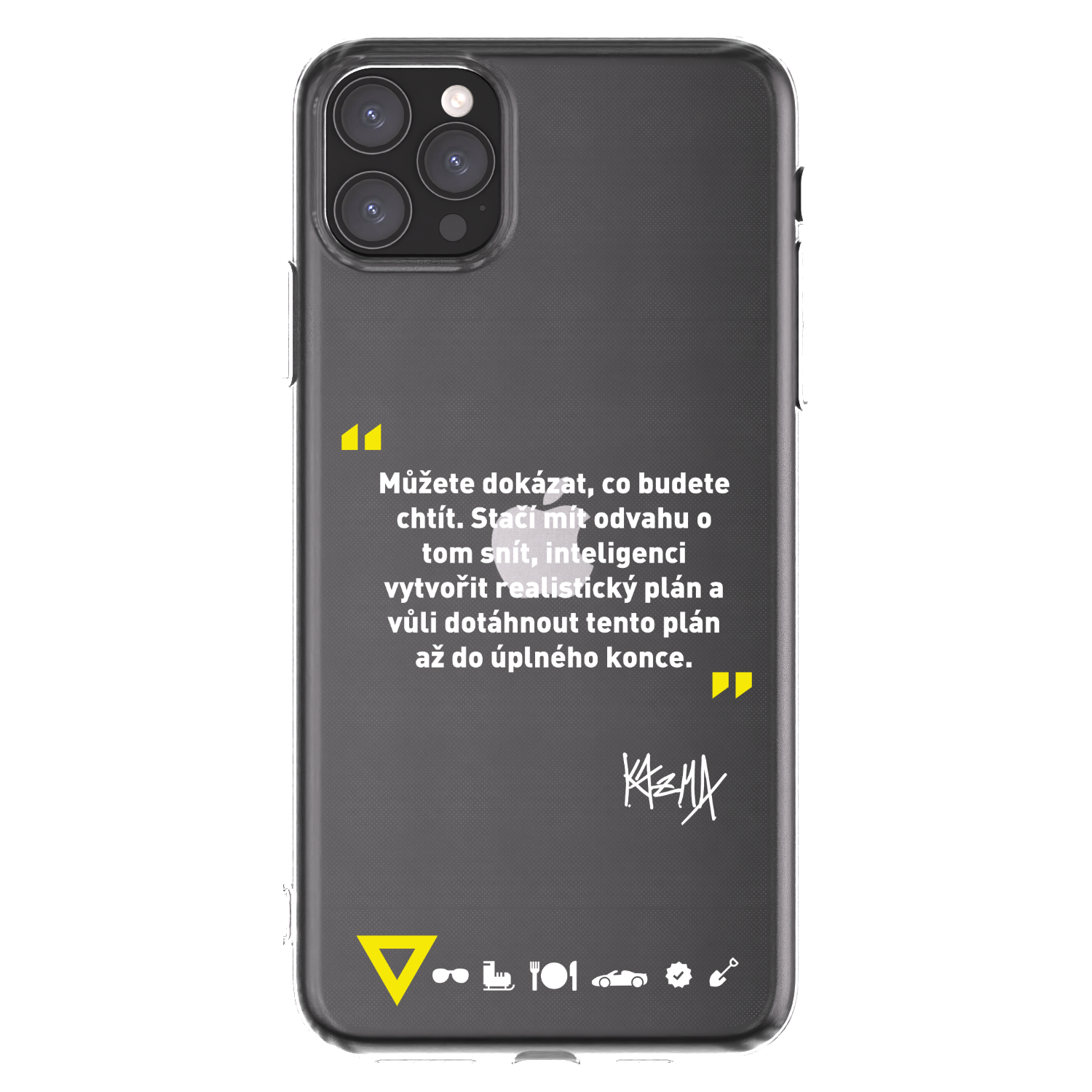 Picasee silikonový průhledný obal pro Apple iPhone 11 Pro Max - Kazma - MŮŽETE DOKÁZAT, CO BUDETE CHTÍT