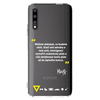 Picasee silikonový průhledný obal pro Honor 9X Pro - Kazma - MŮŽETE DOKÁZAT, CO BUDETE CHTÍT
