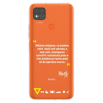 Picasee silikonový průhledný obal pro Xiaomi Redmi 9C - Kazma - MŮŽETE DOKÁZAT, CO BUDETE CHTÍT