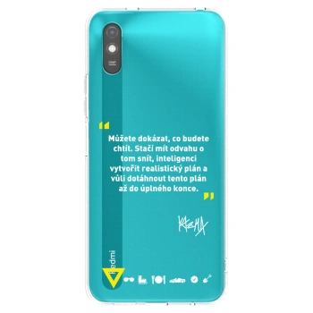 Picasee silikonový průhledný obal pro Xiaomi Redmi 9A - Kazma - MŮŽETE DOKÁZAT, CO BUDETE CHTÍT