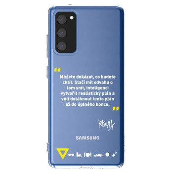Picasee silikonový průhledný obal pro Samsung Galaxy S20 FE - Kazma - MŮŽETE DOKÁZAT, CO BUDETE CHTÍT