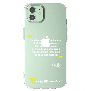 Picasee silikonový průhledný obal pro Apple iPhone 12 - Kazma - MŮŽETE DOKÁZAT, CO BUDETE CHTÍT