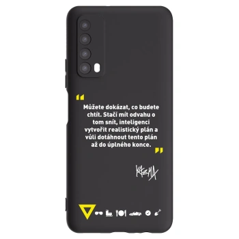 Picasee silikonový černý obal pro Huawei P Smart 2021 - Kazma - MŮŽETE DOKÁZAT, CO BUDETE CHTÍT