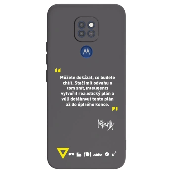 Obal pro Motorola Moto G9 Play - Kazma - MŮŽETE DOKÁZAT, CO BUDETE CHTÍT