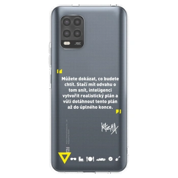 Picasee silikonový průhledný obal pro Xiaomi Mi 10 Lite - Kazma - MŮŽETE DOKÁZAT, CO BUDETE CHTÍT