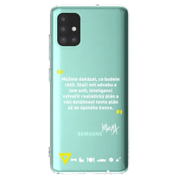 Picasee silikonový průhledný obal pro Samsung Galaxy M51 M515F - Kazma - MŮŽETE DOKÁZAT, CO BUDETE CHTÍT