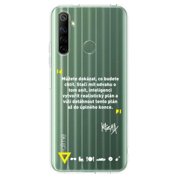 Picasee silikonový průhledný obal pro Realme 6i - Kazma - MŮŽETE DOKÁZAT, CO BUDETE CHTÍT