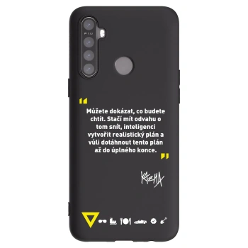 Picasee silikonový černý obal pro Realme 5 - Kazma - MŮŽETE DOKÁZAT, CO BUDETE CHTÍT
