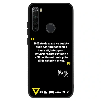 Obal pro Xiaomi Redmi Note 8 - Kazma - MŮŽETE DOKÁZAT, CO BUDETE CHTÍT