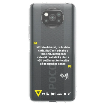 Picasee silikonový černý obal pro Xiaomi Poco X3 Pro - Kazma - MŮŽETE DOKÁZAT, CO BUDETE CHTÍT