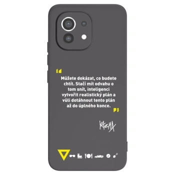 Picasee silikonový černý obal pro Xiaomi Mi 11 - Kazma - MŮŽETE DOKÁZAT, CO BUDETE CHTÍT