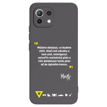 Picasee silikonový černý obal pro Xiaomi Mi 11 Lite - Kazma - MŮŽETE DOKÁZAT, CO BUDETE CHTÍT