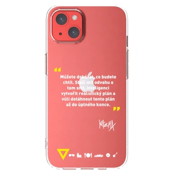 Picasee silikonový průhledný obal pro Apple iPhone 13 - Kazma - MŮŽETE DOKÁZAT, CO BUDETE CHTÍT
