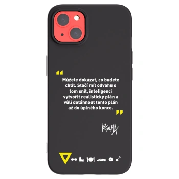 Picasee silikonový černý obal pro Apple iPhone 13 - Kazma - MŮŽETE DOKÁZAT, CO BUDETE CHTÍT